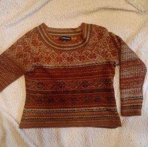 Norton McNaughton sweater medium. Browns, tans, deep orange color